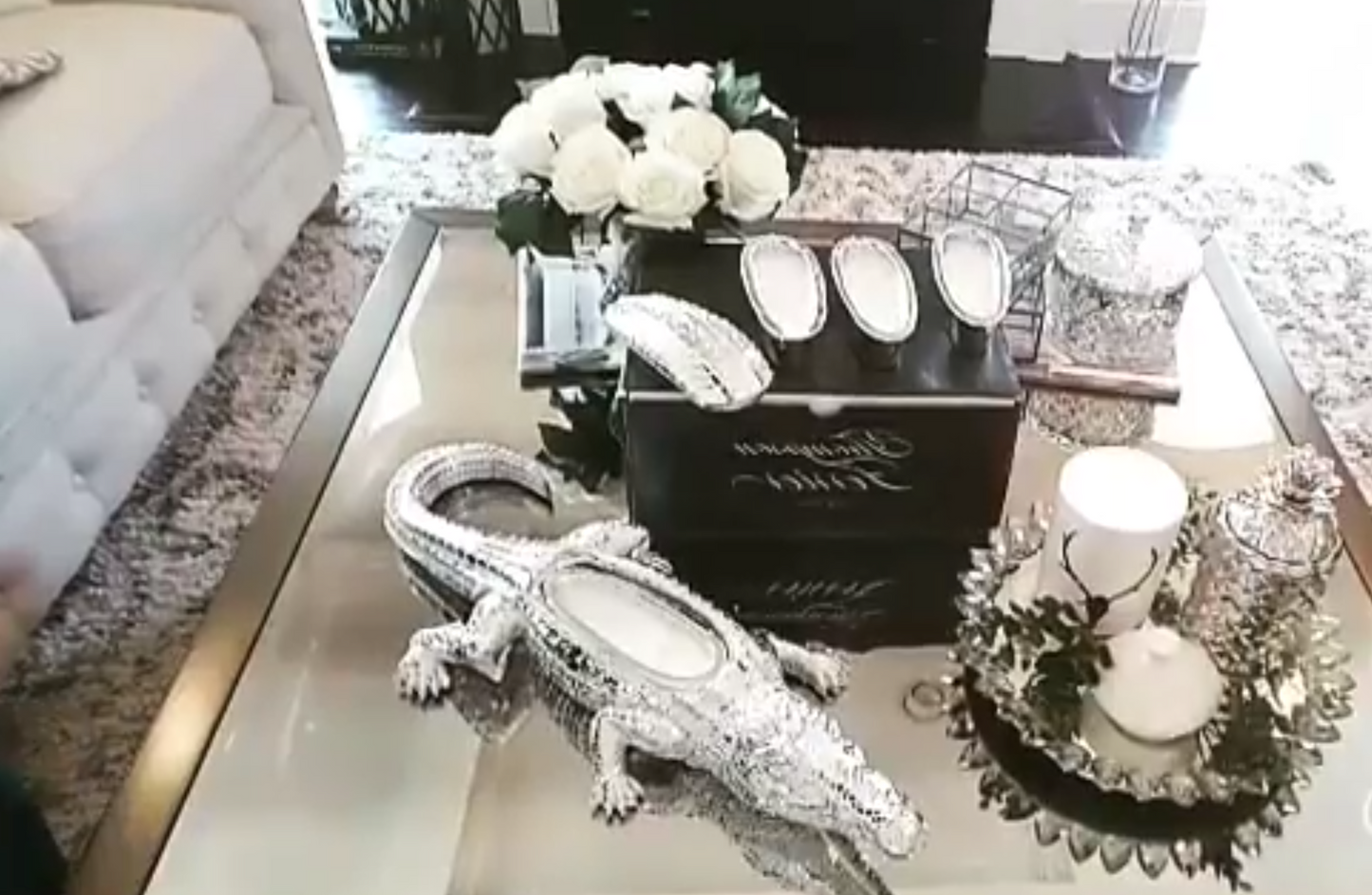 Thompson Ferrier Silver Grand Alligator Candle